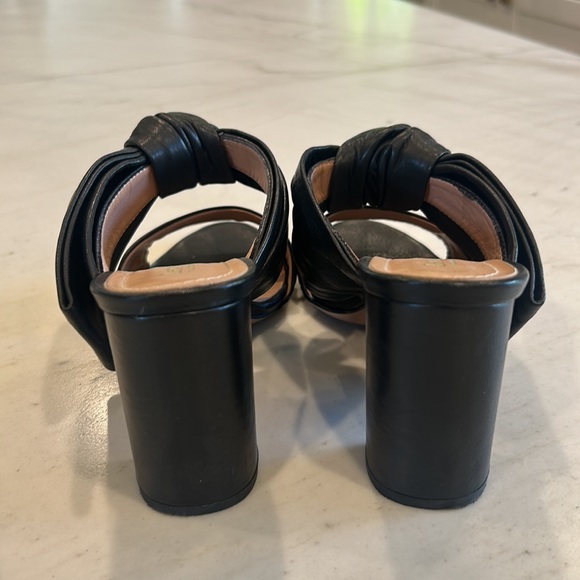 Lewitt black heeled sandal mules - Picture 4 of 7